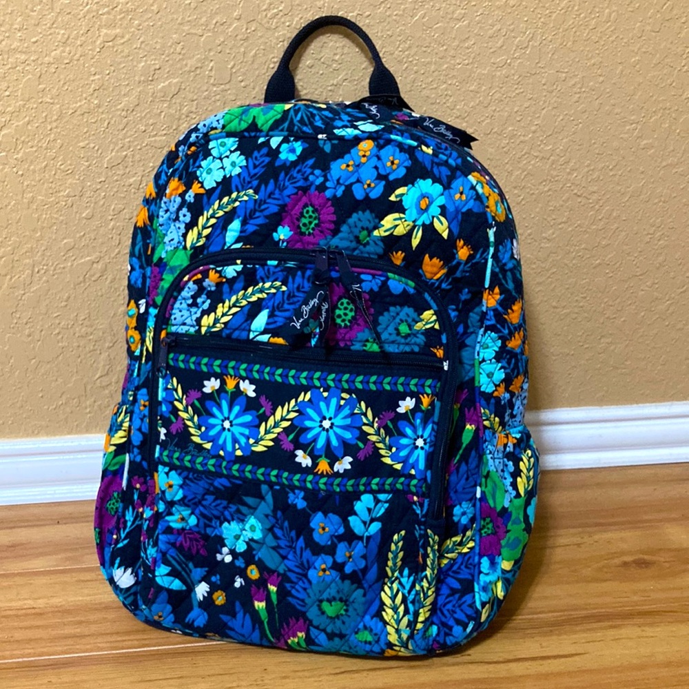 Vera Bradley Midnight Blues pattern backpack